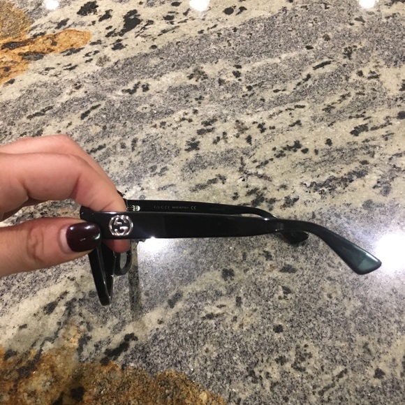 Black GUCCI Cat Eye Sunglasses - Picture 5 of 8